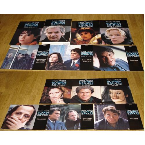 Hommes Femmes, Mode D'emploi - Jeu De 13 Photos Prestige D'exploitation Cinématographique - Format 30x40 Cm - Un Film De Claude Lelouch Avec Fabrice Luchini, Bernard Tapie, Alessandra Martines