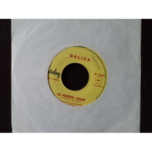 Dalida " Ciao Ciao Mon Amour /Les Marrons Chauds" Belgique
