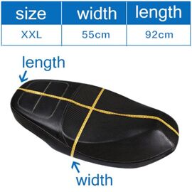 Xxl1 Pièces Anti-Dérapant 3d Maille Tissu Housse De Siège Respirant Imperméable Moto Moto Scooter Housses De Siège Coussin S-Xxxxxl