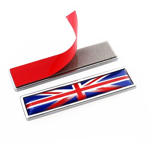 1 Paire 3d Voiture Autocollant En Métal Aluminium Angleterre Drapeau National Britannique Voiture Carrosserie Coffre Logo Auto Moto Personnalité Autocollant