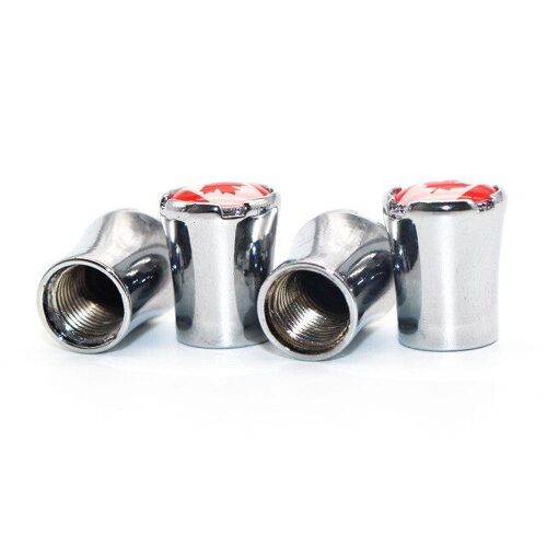 Silver4 Pièces/Ensemble Style De Voiture En Alliage De Zinc Voiture Pneu Valve Bouchons Pneus De Roue Tige De Pneu Bouchon D'air Couvercles Hermétiques