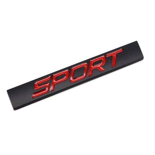 Black Red Insigne D'emblème De Style De Voiture D'alliage De Zinc De Barre Carrée De Logo De Sport Deauto Réajustant Le Décalcomanie D'autocollant 3d Pour Vw Jetta Bora Lavida Honda