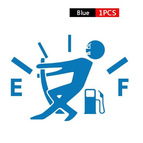 Bleudrôle Jauge De Gaz Jauge De Carburant Autocollant Autocollant Imperméable À L'eau Gratter Voiture Autocollant Réservoir Autocollant Réfléchissant Vinyle Voiture Autocollant