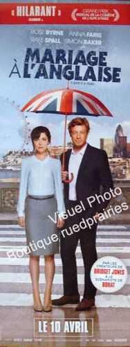 Mariage À L'anglaise /I Give It A Year/-Véritable Affiche De Cinéma Pliée - Format 60x160 Cm - De Dan Mazer Avec Simon Baker, Rafe Spall, Rose Byrne, Anna Faris,Stephen Merchant - 2013
