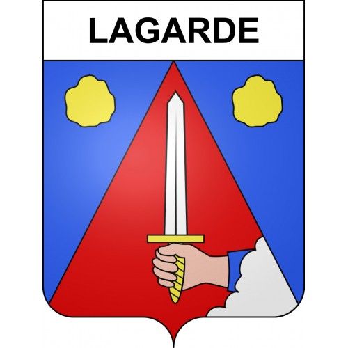 Lagarde 57 Ville Sticker Blason Écusson Autocollant Adhésif - Taille : 17 Cm