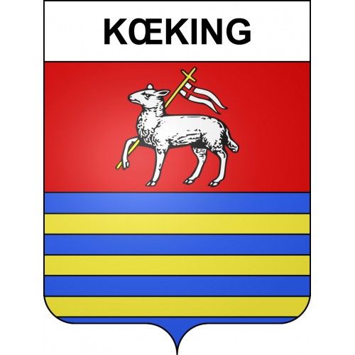 K¿King 57 Ville Sticker Blason Écusson Autocollant Adhésif - Taille : 12 Cm