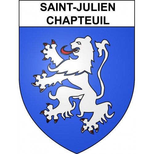 Saint-Julien-Chapteuil 43 Ville Sticker Blason Écusson Autocollant Adhésif - Taille : 4 Cm