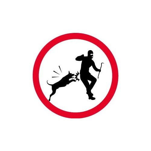 Attention Chien De Garde Autocollant Adhésif Sticker Logo 133