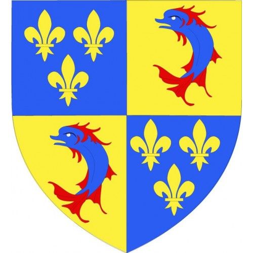 38 Dauphiné Provence Sticker Blason Écusson Autocollant Adhésif Logo 2 - 12 Cm