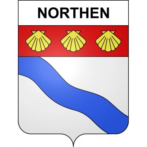 Northen 57 Ville Sticker Blason Écusson Autocollant Adhésif - Taille : 8 Cm