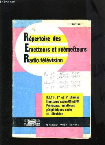 Repertoire Des Emetteurs Et Reemetteurs Radio-Television