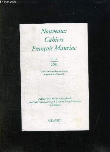 Nouveaux Cahiers Francois Mauriac N12