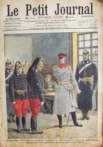 Petit Journal Supplement Illustre (Le) N° 954 Du 28/02/1909 - Un General Allemand Donne A Deux Deserteurs Francais Une Lecon De Patriotisme Trait De Fidelite D'un Chien