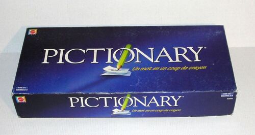 Pictionary Un Mot En Un Coup De Crayon Boite Bleu Mattel 2002