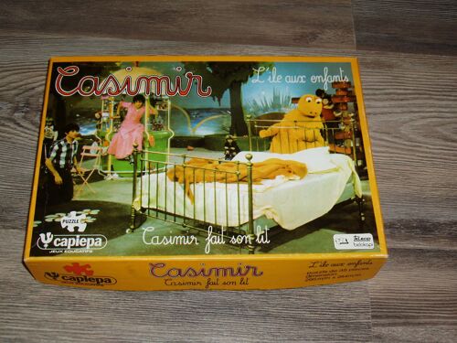 Ancien  Puzzlz   Casimir  Fait  Son Lit  De  L'  Ile  Aux  Enfants