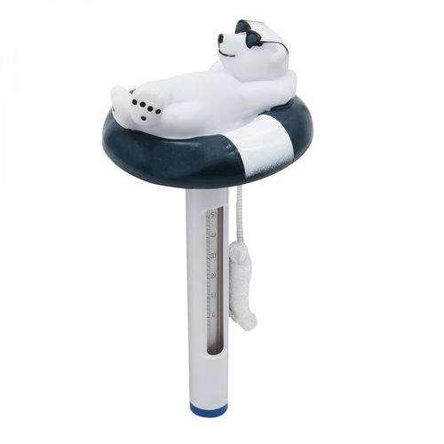 Linxor ? Thermom?tre flottant ours pour piscine avec cordon