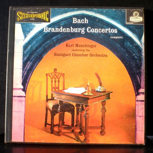 Bach Brandenburg Concertos Munchinger London Ffss Stéréo Csa 2301 Blueback & Red Label