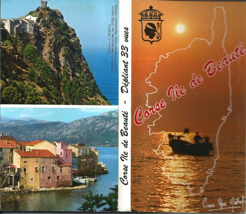Corse - Dépliant 33 Vues - Corse Ile De Beauté