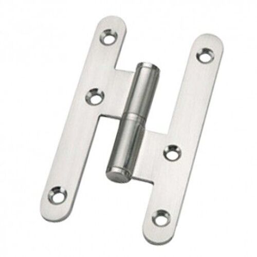 Paumelle nickel bord rond sans finition 100 mm gauche