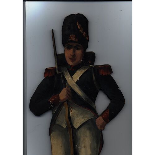 Job / Empire  Napoléon  Grenadier  Figurine Bois Découpé Peint  Rare