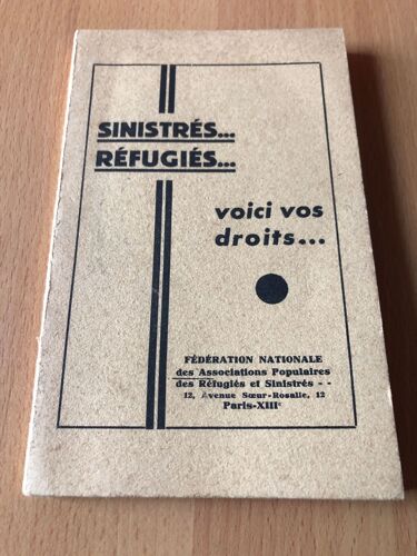 Sinistrés...Réfugiés... Voici Vos Droits...
