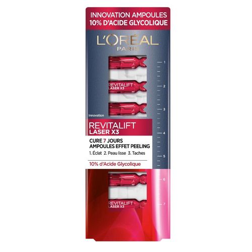 Revitalift Laser - L'oréal Paris - Ampoules Effet Peeling Cure 7 Jours 10%Acide Glycolique 