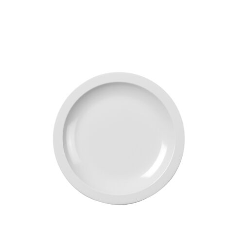 Assiette À Dessert 21cm En Plastique Blanc