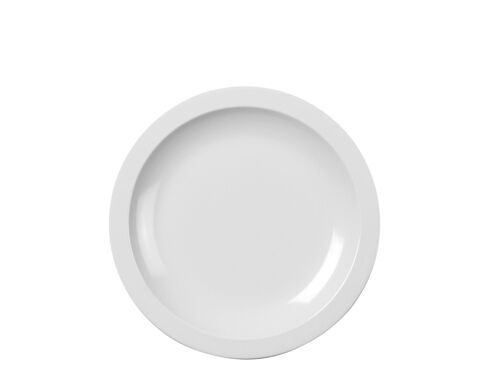Assiette À Dessert 21cm En Plastique Blanc