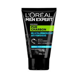 Men Expert Pur Charbon - L'oréal Paris - Gel Ultra-Désincrustant Anti-Points Noirs Visage Homme 