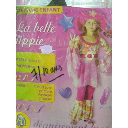 Costume Enfant Hippie  7/10 Ans