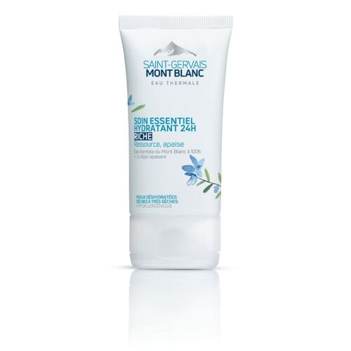 Soin Essentiel Hydratant 24h Riche - Saint-Gervais Mont Blanc - Soin Ressourçant Et Apaisant 
