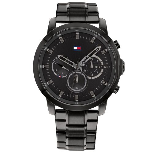Tommy Hilfiger Montre Noir Multi-Cadrans Hommes Jameson 1791795