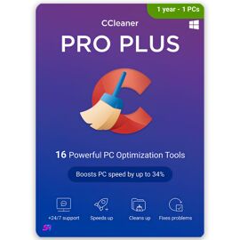 Ccleaner Professional Plus - 1 Appareils 1 An (Windows) | Disponible Exclusivement Sur Safelicenses