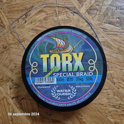 Torx Tresse Bleue Et Noire 300 M 35/100 25kg Spécial Braid