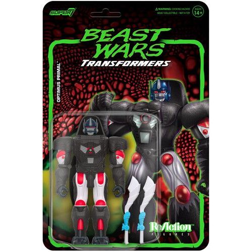 Super7 - Transformers - Reaction Wv 7 - Beast Wars - Optimus Primal [Collectables] Action Figure, Figure, Collectible
