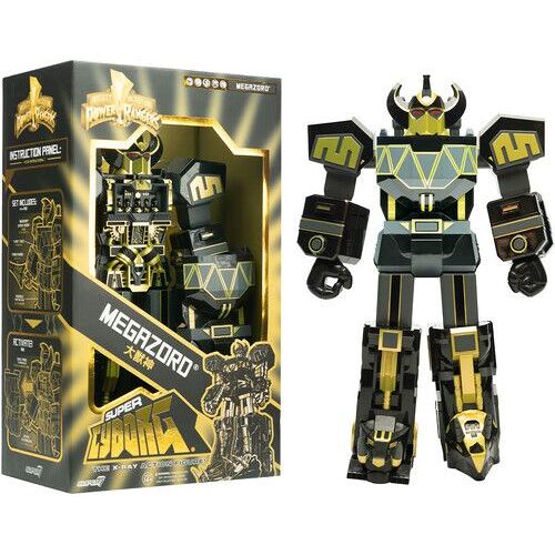 Super7 - Mighty Morphin Power Rangers Super Cyborg - Megazord Black / Gold [Collectables] Action Figure, Figure, Collectible