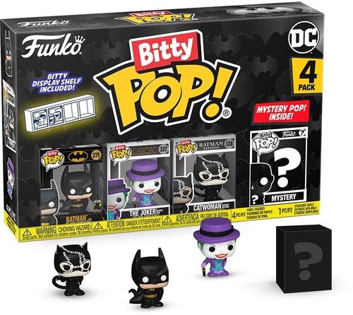 Funko Bitty Pop!: Dc Batman - Batman 4-Pack, 85th Anniversary [Collectables] Vinyl Figure, 4 Pack
