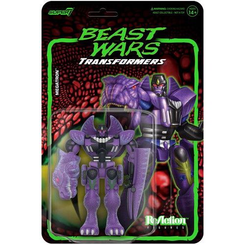 Super7 - Transformers - Reaction Wv 7 Beast Wars - Megatron [Collectables] Action Figure, Figure, Collectible