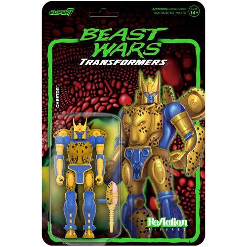 Super7 - Transformers - Reaction Wv 7 Beast Wars - Cheetor [Collectables] Action Figure, Figure, Collectible