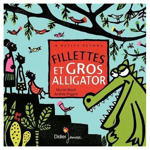 Fillettes Et Gros Alligator