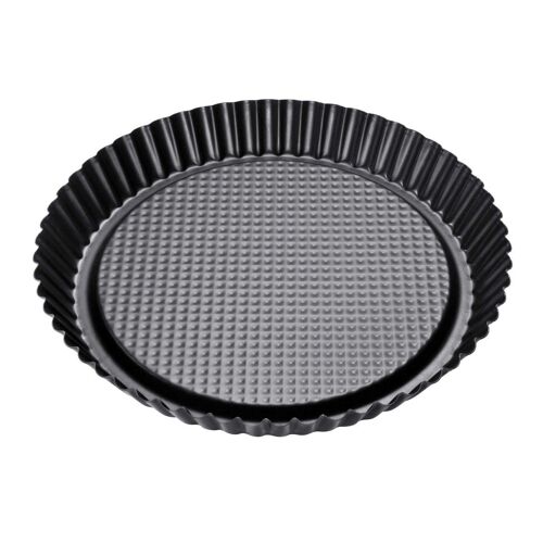 Zenker 6521 Moule À Tarte Aux Fruits, Moule À Tarte Renversée, Moule À Tarte Aux Framboises, Moule À Tarte Aux Fraises, Moule À Gâteau, Anti-Adhésif, Acier, 28 Cm