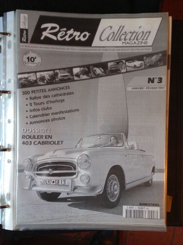 Retro Collection Magazine N°3 Rouler En 403 Cabriolet