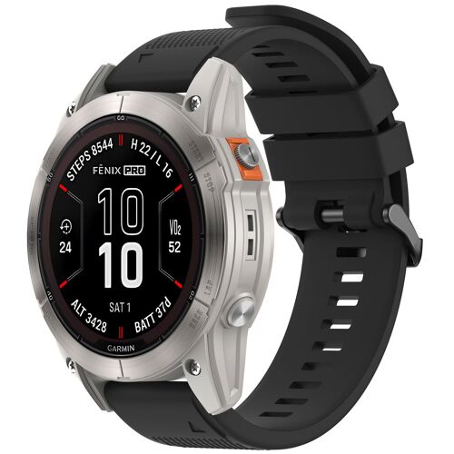 Imoshion Bracelet Quickfit® En Silicone Connexion Garmin Watch 26 Mm Noir
