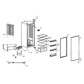 Dessus de bac à légumes (repère n°10) Réfrigérateur congélateur (1069771 18040313 PROLINE)