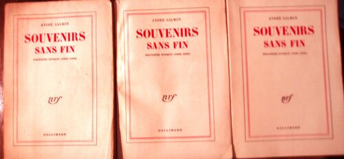 Souvenirs Sans Fin, Tomes 1, 2 & 3 (1903-1940)