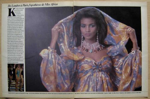 Paris Match N°1864 - Coupure De Presse, Inès De La Fressange, Jerry Hall, Khadijä Miss Africa