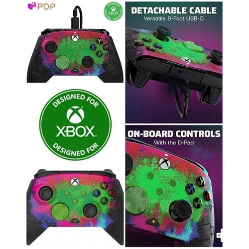 Manette de jeu - PDP - REMAT SPACE - Filaire - Compatible Xbox One/X/S et PC - Ergonomique