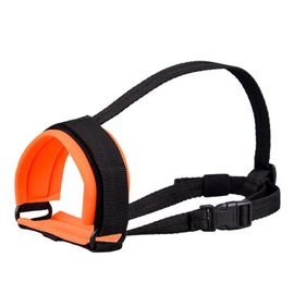 Muselière Réglable Pour Chien,Couvre-Bouche Anti-Mordant,Respirant,Élastique,Doux,Nylon,Petit,Moyen,Grand Chien,Chiot,Conception De Structure - Type Orange-2xl