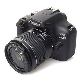 Canon Reflex EOS 4000D avec Objectif EFS 1855mm III, 18 MP, Noir