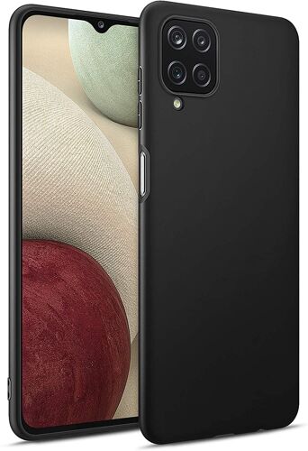 Coque Samsung Galaxy A12 4g Souple Noire Flexible En Gel Tpu Silicone Antichoc - Accessoires Pochette Case Noir